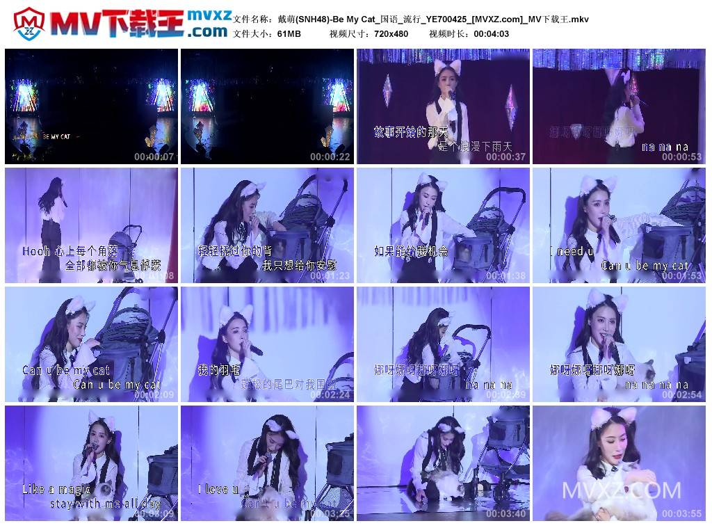 戴萌(SNH48)-Be My Cat_国语_流行_YE700425
